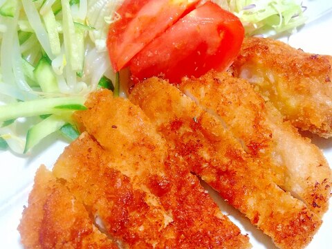 サクサク薄衣のとんかつ♪手を洗う回数、汚れ物削減!